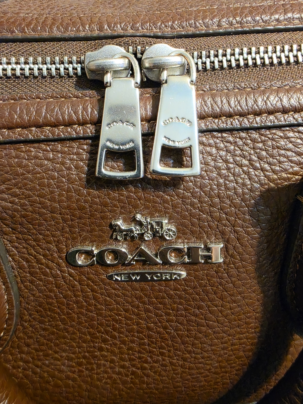 Coach Large Maple Rowan In Maple With Silver Hardware - Picture 4 of 7
